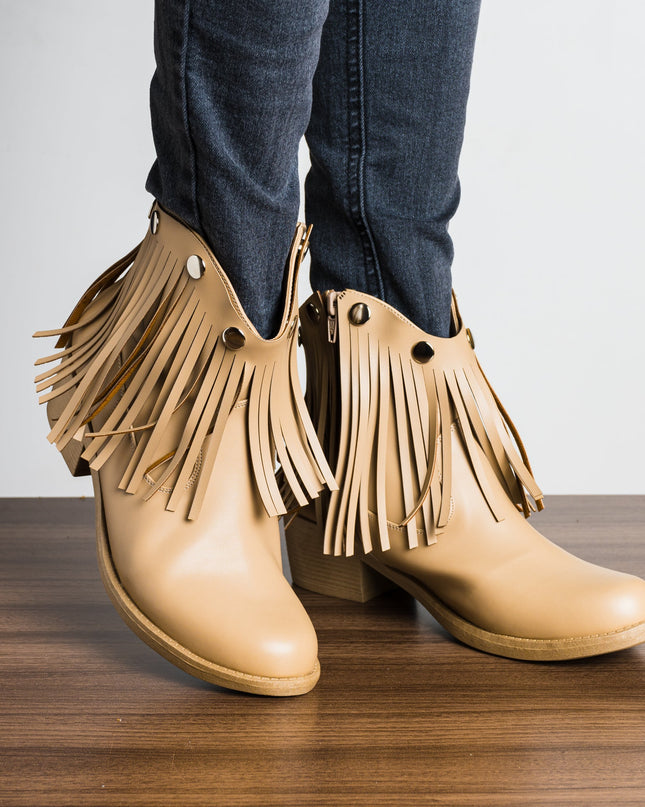 Botas Ekaterina - Beige - Tienda Nébula