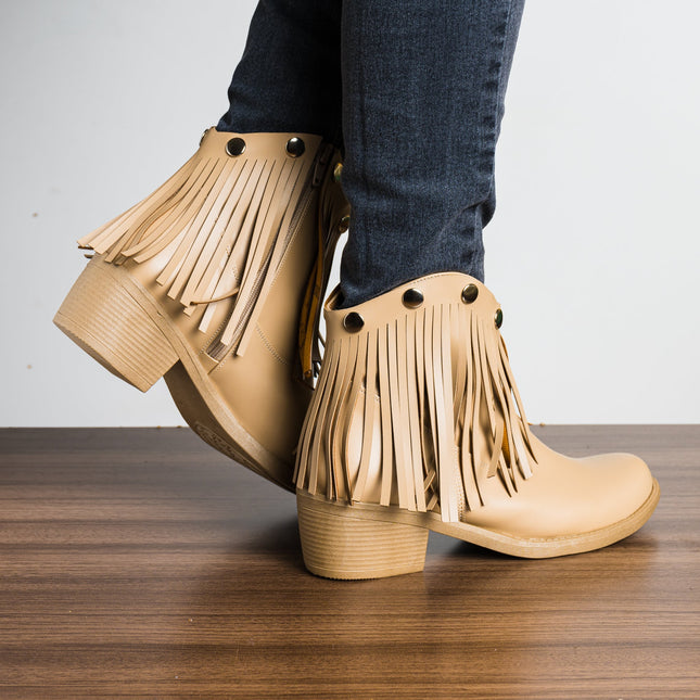 Botas Ekaterina - Beige - Tienda Nébula