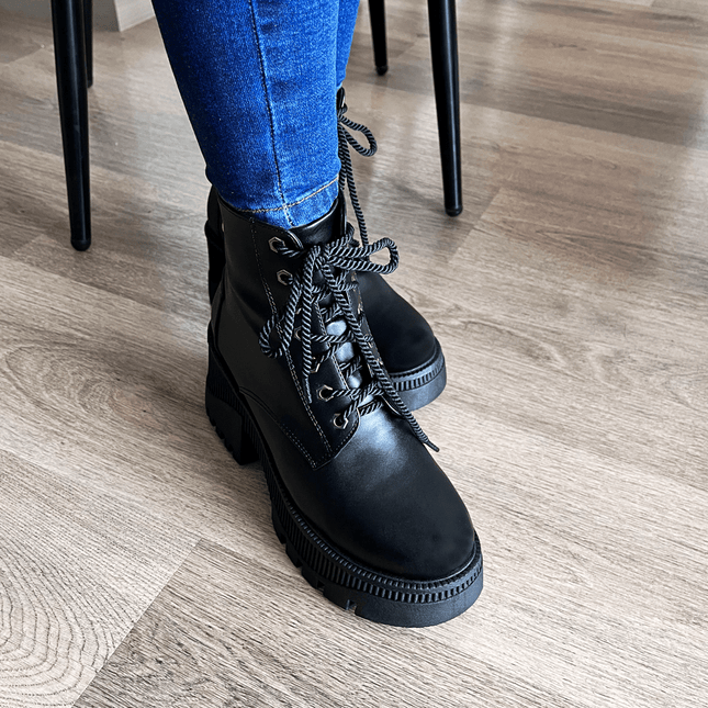 Botas Gazkpo 2.0 - Negro Cuero - Tienda Nébula
