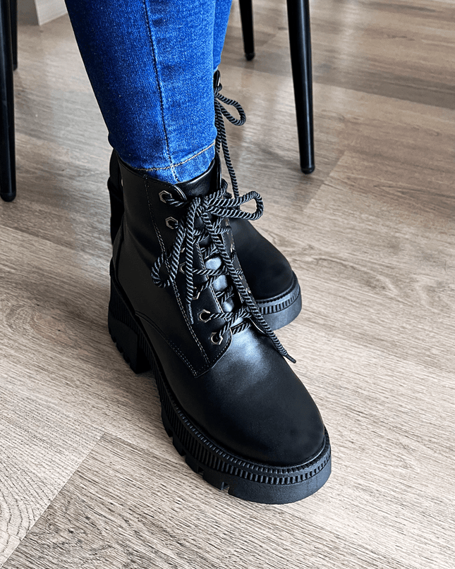 Botas Gazkpo 2.0 - Negro Cuero - Tienda Nébula