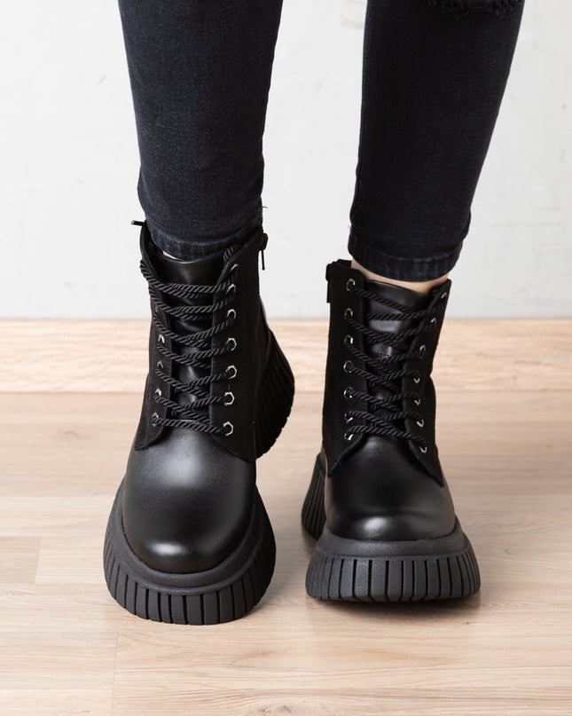 Botas Gazkpo - Negro Gamuza - Tienda Nébula