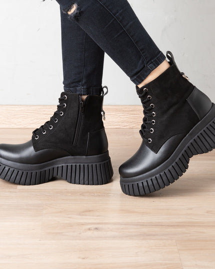 Botas Gazkpo - Negro Gamuza - Tienda Nébula