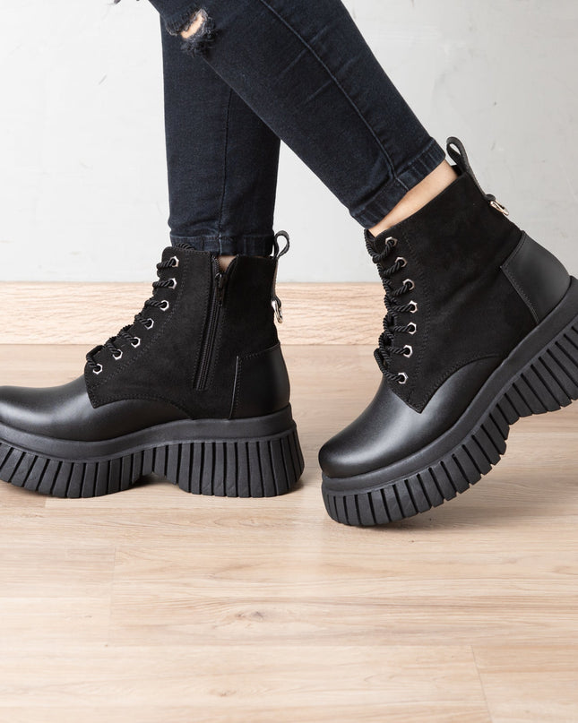 Botas Gazkpo - Negro Gamuza - Tienda Nébula