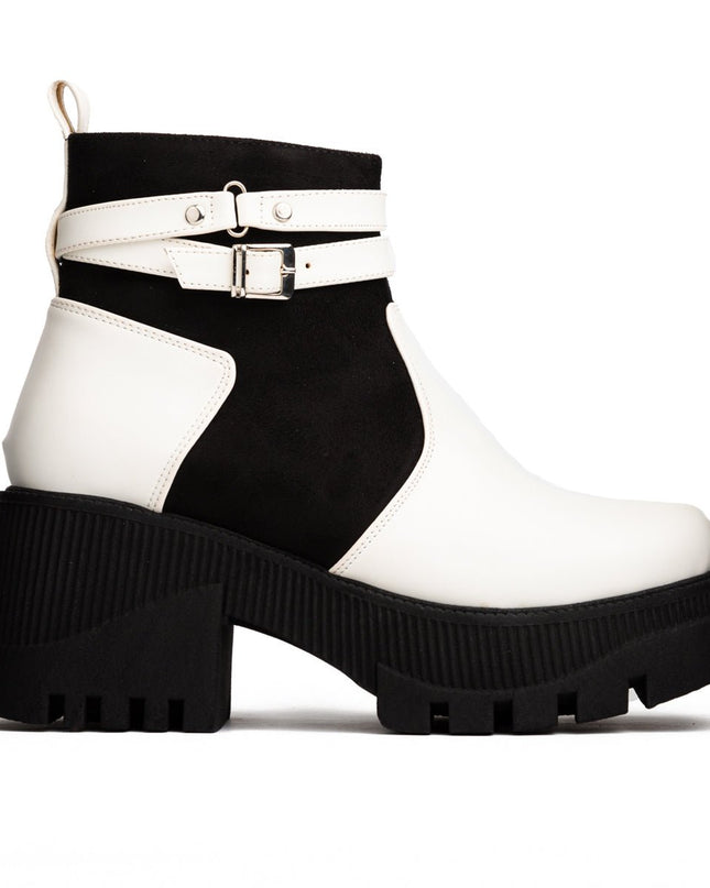 Botas Itala - Blanco Negro - Tienda Nébula