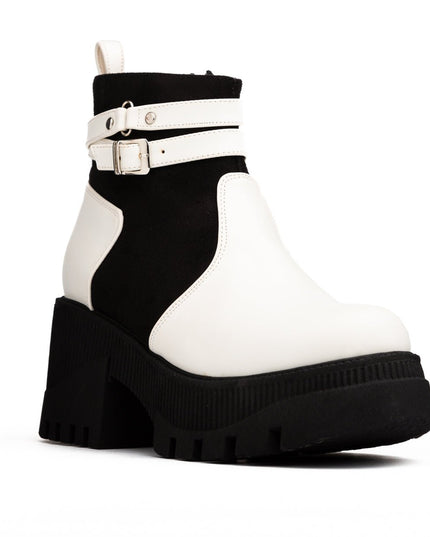 Botas Itala - Blanco Negro - Tienda Nébula