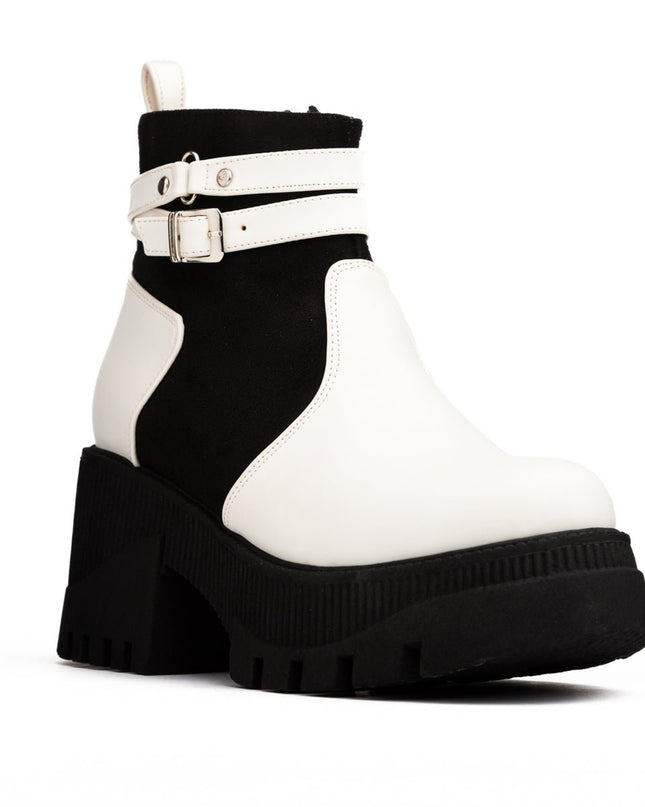 Botas Itala - Blanco Negro - Tienda Nébula