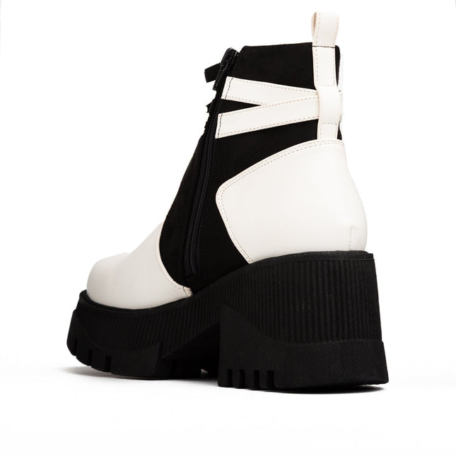 Botas Itala - Blanco Negro - Tienda Nébula