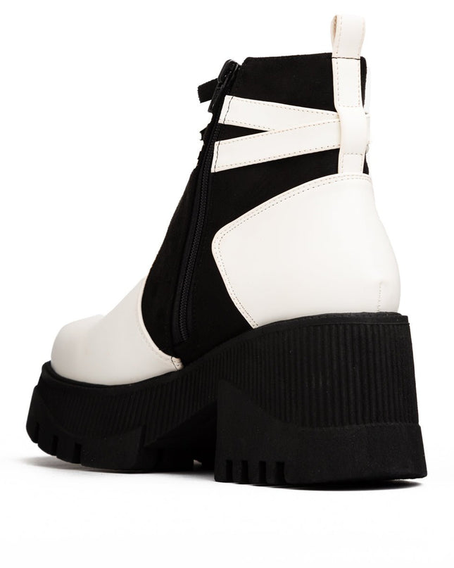 Botas Itala - Blanco Negro - Tienda Nébula