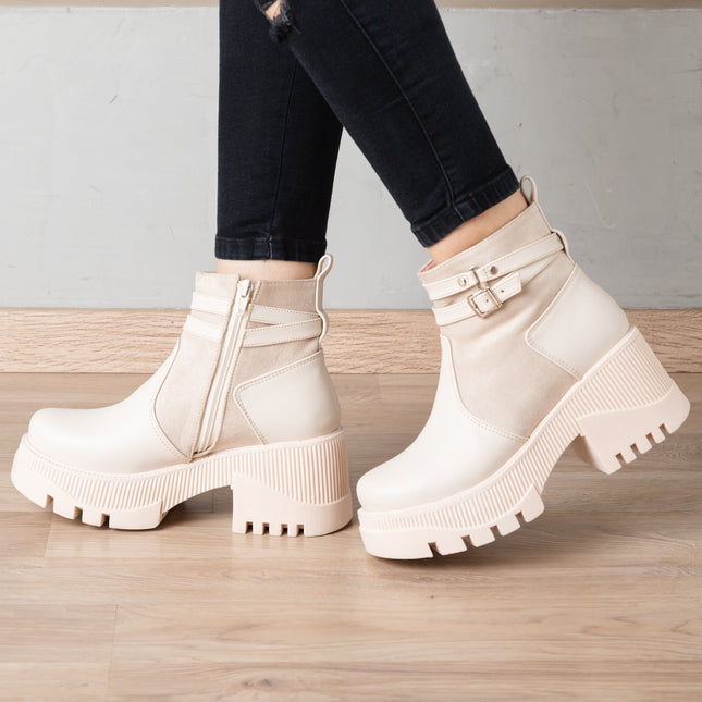 Botas Itala - Nude - Tienda Nébula