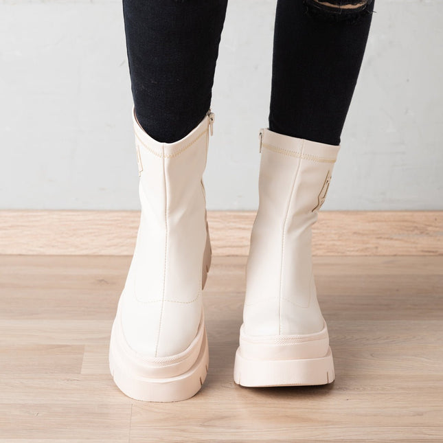Botas Labell - Nude - Tienda Nébula