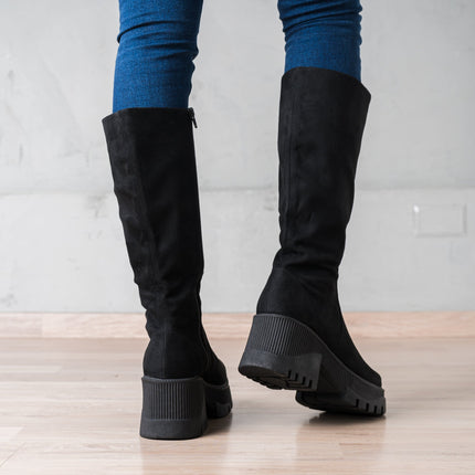 Botas Locket - Negro Gamuza - Tienda Nébula