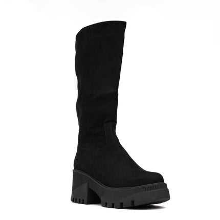 Botas Locket - Negro Gamuza - Tienda Nébula