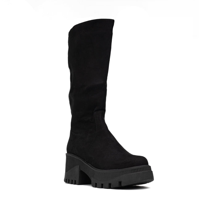 Botas Locket - Negro Gamuza - Tienda Nébula