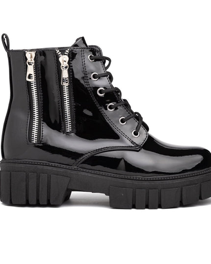 Botas Shinny - Negro Charol - Tienda Nébula