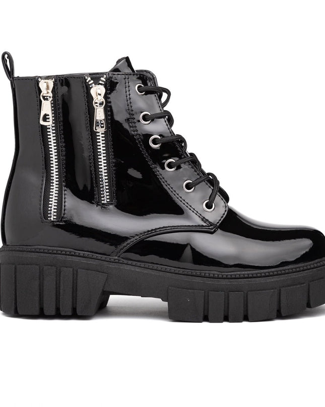 Botas Shinny - Negro Charol - Tienda Nébula