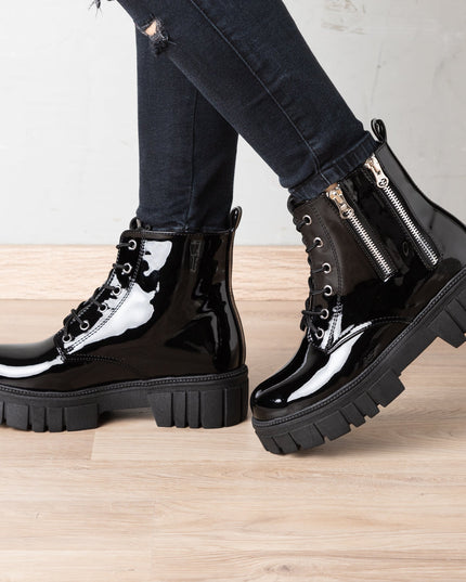 Botas Shinny - Negro Charol - Tienda Nébula