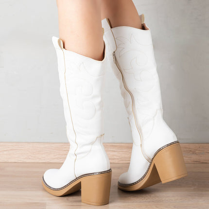 Botas Snaker - Blanco - Tienda Nébula