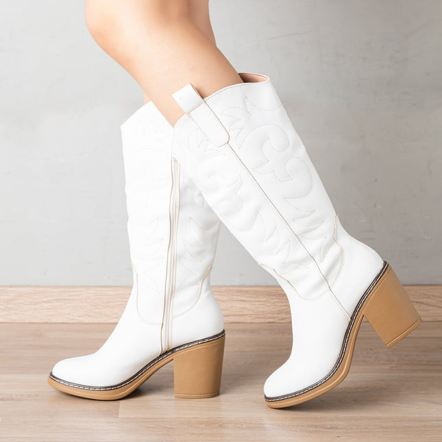 Botas Snaker - Blanco - Tienda Nébula