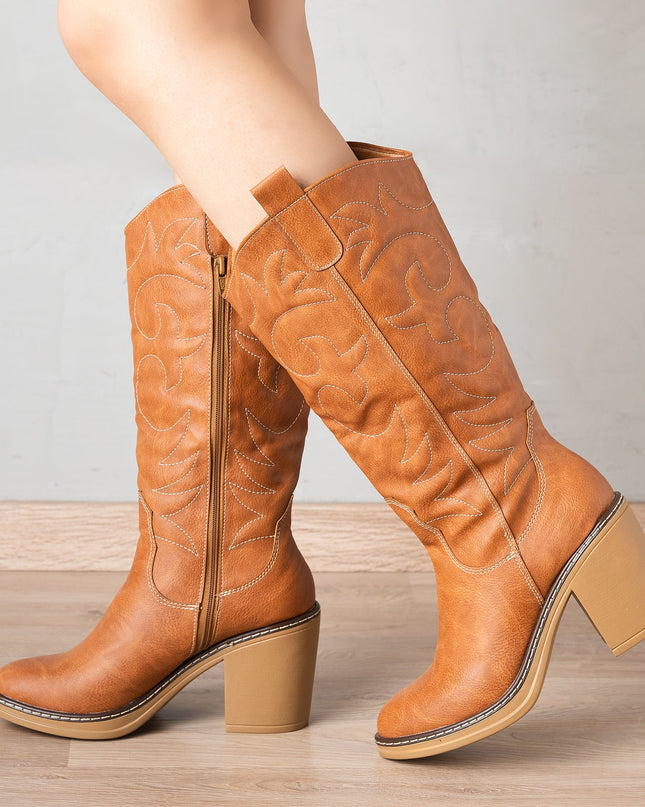 Botas Snaker - Camel - Tienda Nébula