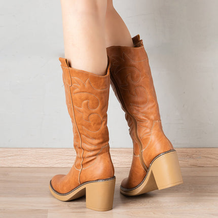 Botas Snaker - Camel - Tienda Nébula
