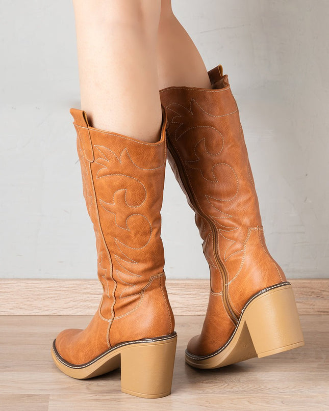 Botas Snaker - Camel - Tienda Nébula