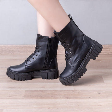 Botas Tavai - Negro Cuero - Tienda Nébula