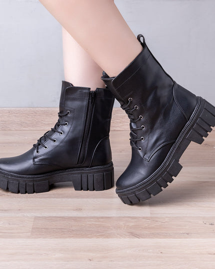 Botas Tavai - Negro Cuero - Tienda Nébula
