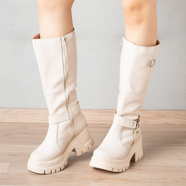 Botas Thornex - Nude - Tienda Nébula