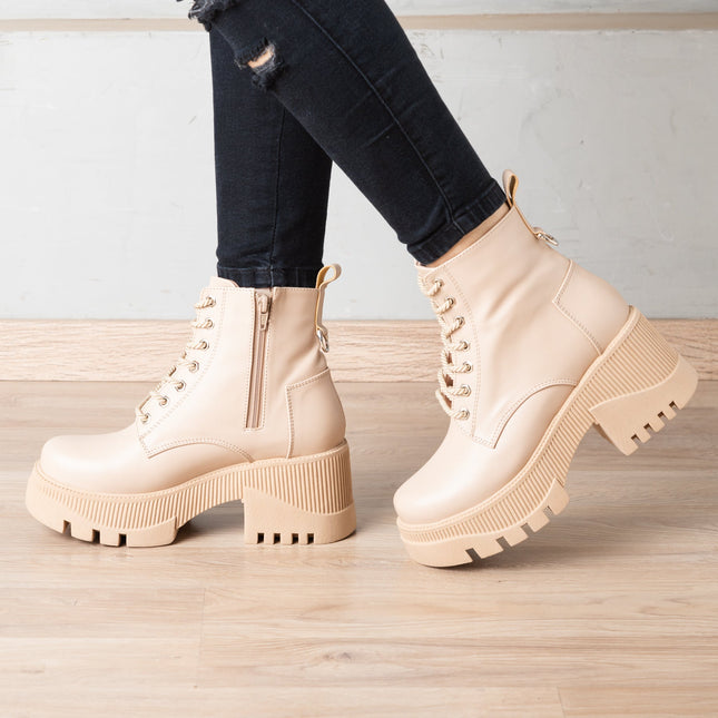 Botas Tryxi - Beige - Tienda Nébula