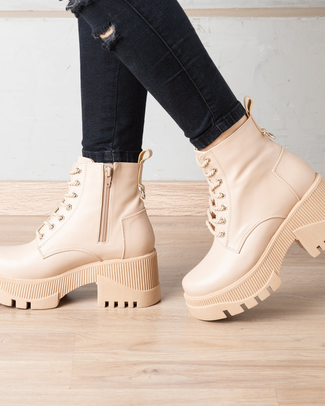 Botas Tryxi - Beige - Tienda Nébula