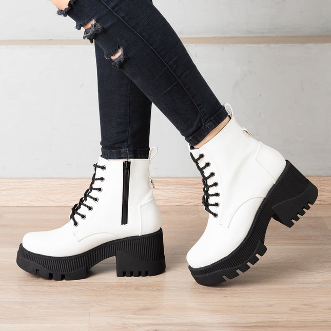 Botas Tryxi - Blanco - Tienda Nébula