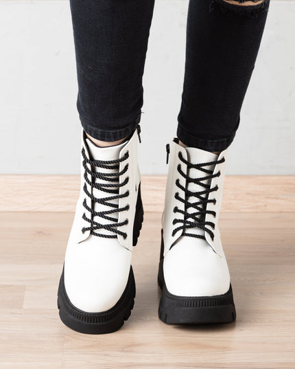 Botas Tryxi - Blanco - Tienda Nébula
