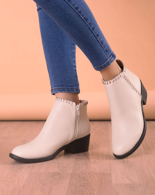 Botin Albany - Hueso - Tienda Nébula