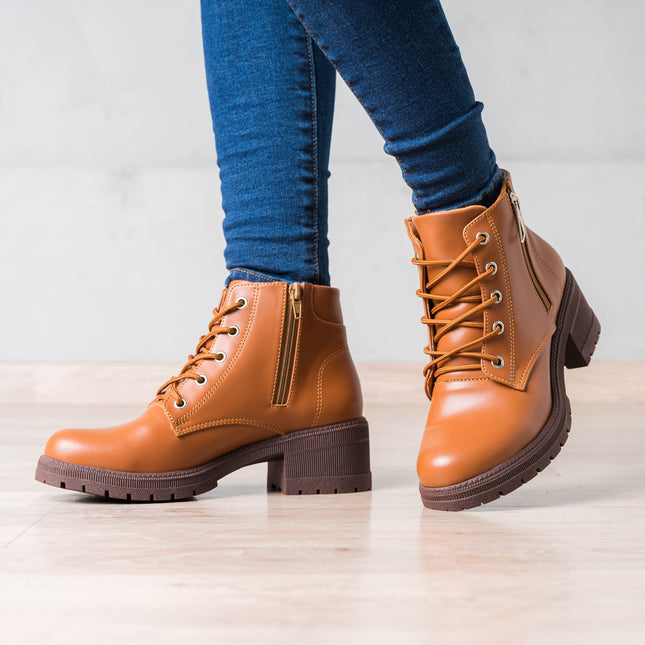 Botin Bastet - Camel - Tienda Nébula