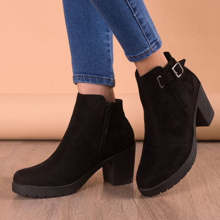 Botin Haskovo - Negro Gamuza - Tienda Nébula