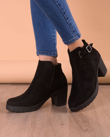 Botin Haskovo - Negro Gamuza - Tienda Nébula