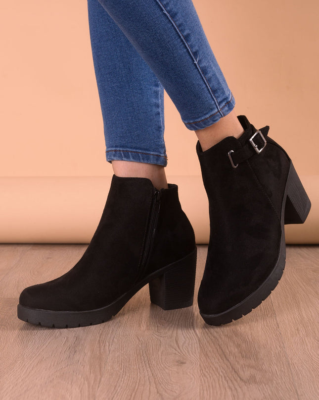 Botin Haskovo - Negro Gamuza - Tienda Nébula