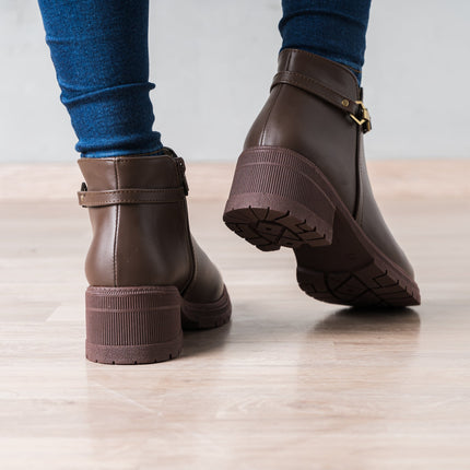 Botin Kamilah - Marrón - Tienda Nébula
