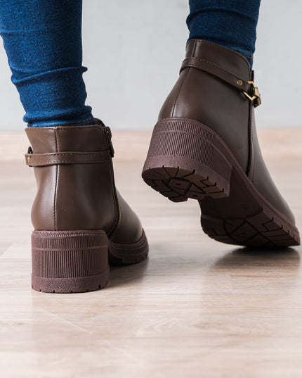 Botin Kamilah - Marrón - Tienda Nébula