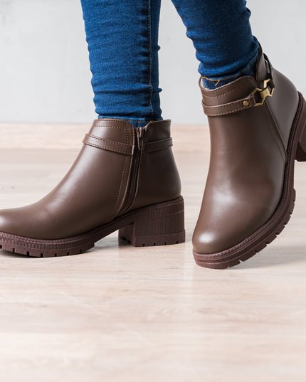 Botin Kamilah - Marrón - Tienda Nébula