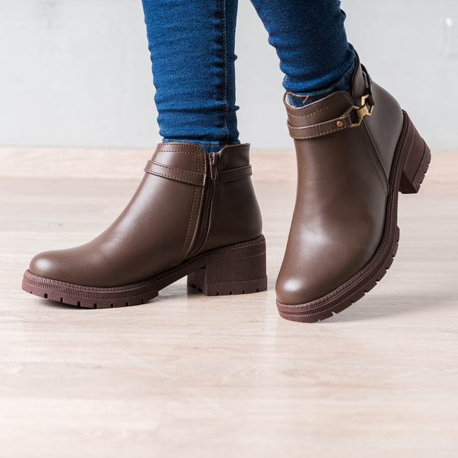 Botin Kamilah - Marrón - Tienda Nébula