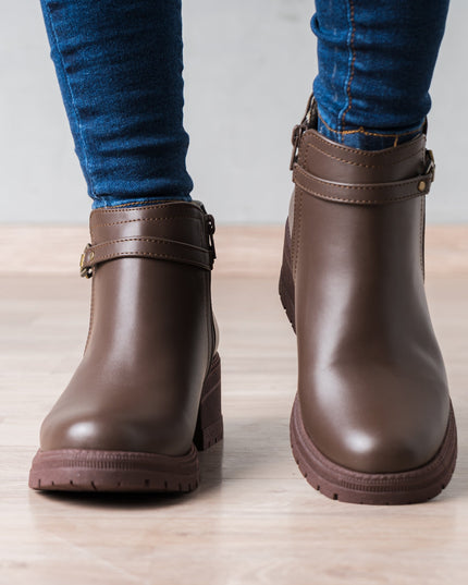 Botin Kamilah - Marrón - Tienda Nébula