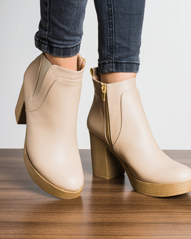 Botin Meyly - Nude - Tienda Nébula