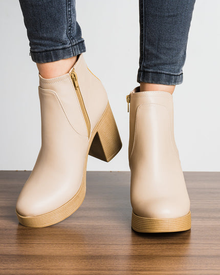 Botin Meyly - Nude - Tienda Nébula