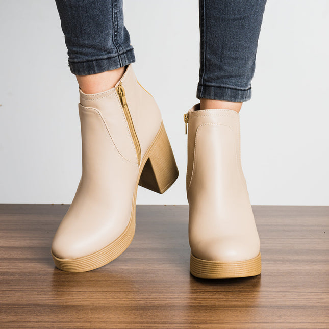 Botin Meyly - Nude - Tienda Nébula