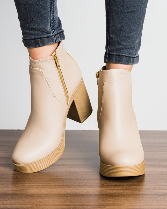 Botin Meyly - Nude - Tienda Nébula