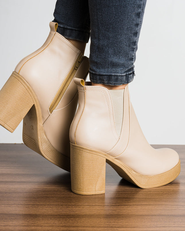 Botin Meyly - Nude - Tienda Nébula