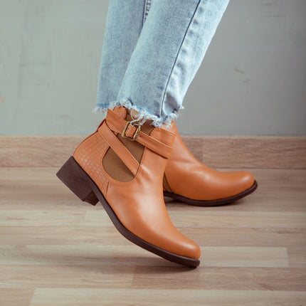 Botin Silven - Camel Serpiente - Tienda Nébula