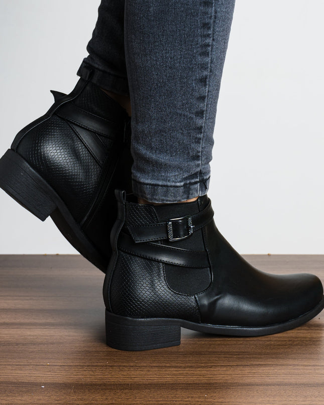 Botin Silven - Negro Serpiente 2 - Tienda Nébula