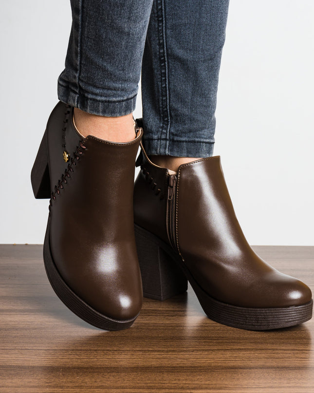 Botin Tasha - Marrón - Tienda Nébula
